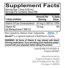 Load image into Gallery viewer, Vitamin K2 with D3 - Liquid